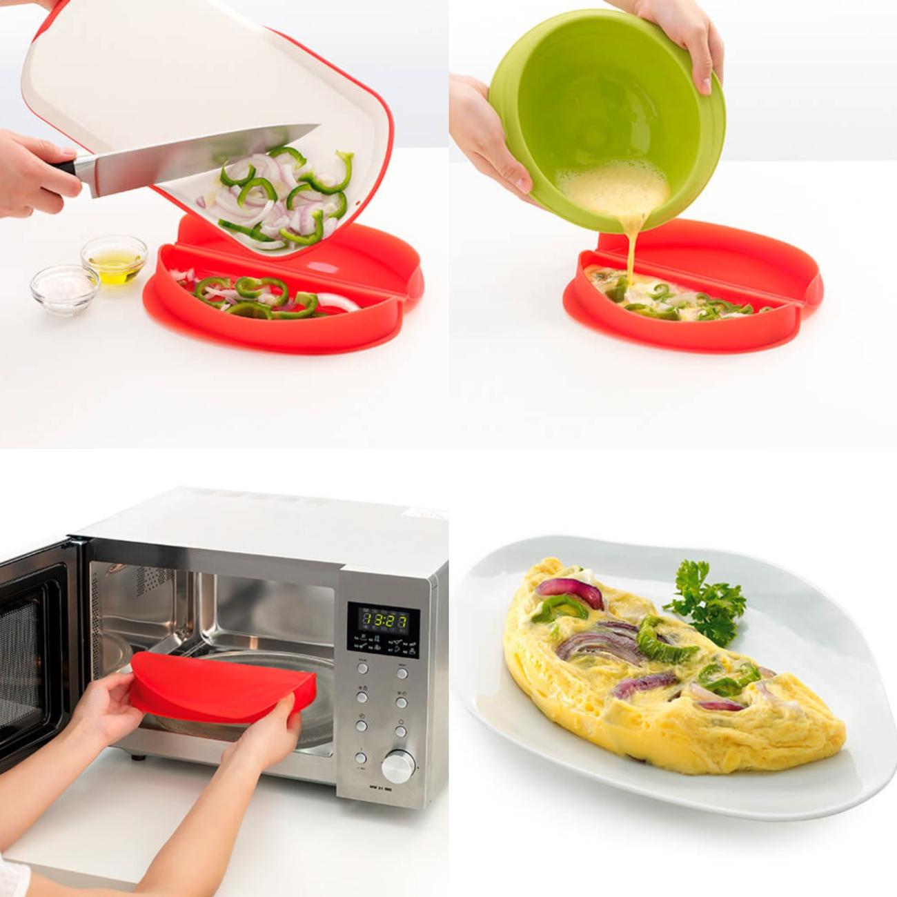 Lekue Microwave Omelette Maker Red