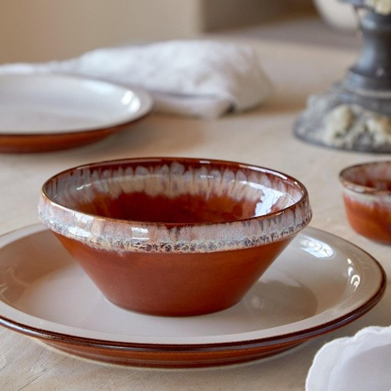 costa-nova-poterie-serving-bowl-caramel-latte-17cm - Poterie Serving Bowl 17cm