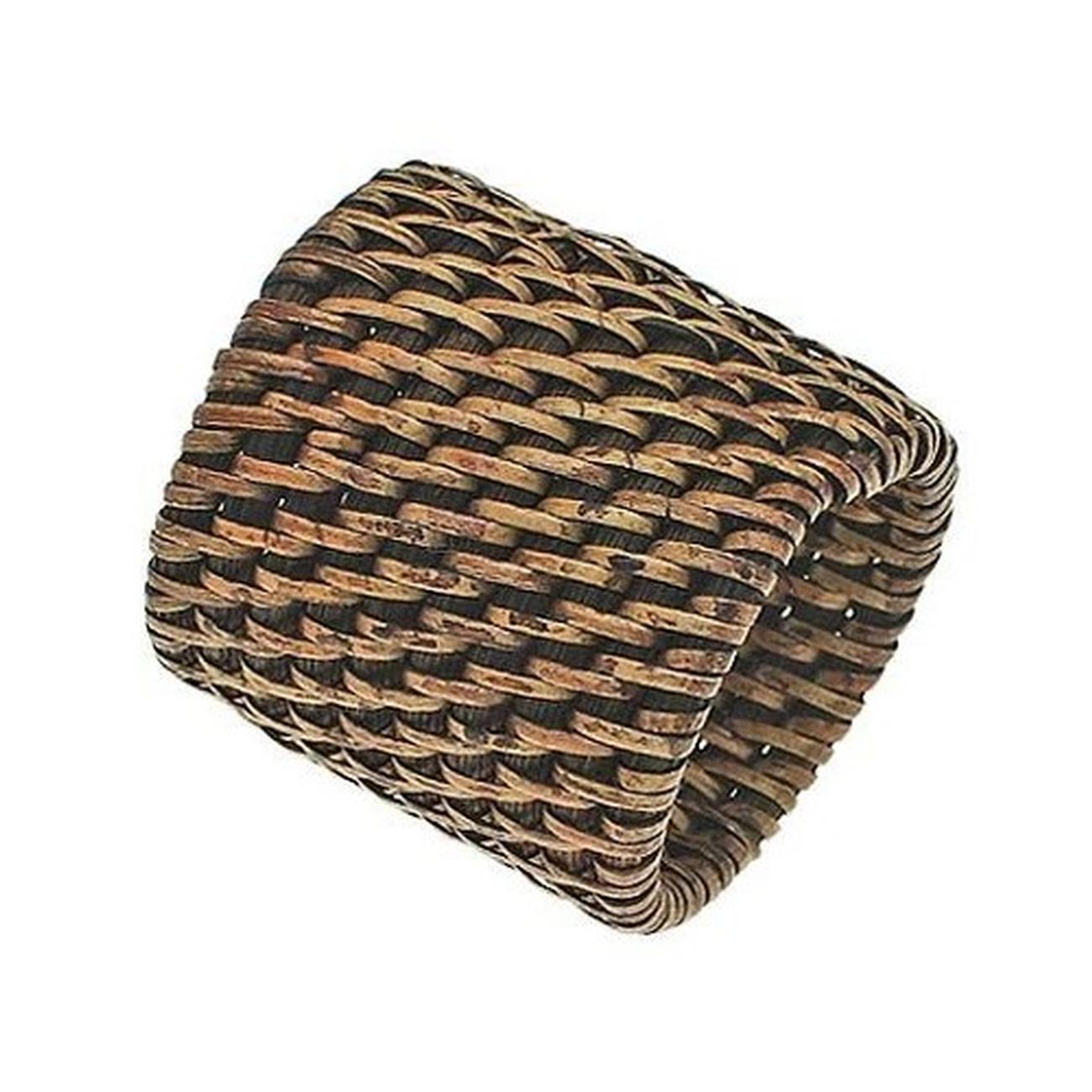 walton-rattan-napkin-ring-dark-brown - Walton & Co Rattan Napkin Ring