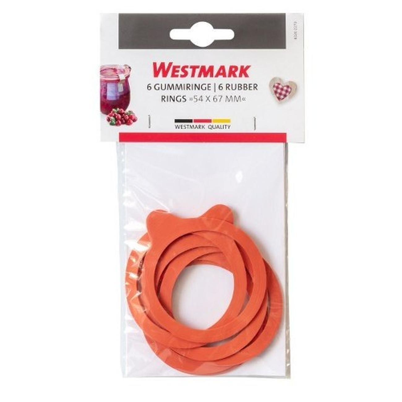 weck-jar-rubber-rings-54x67mm - Westmark Set of 6 Weck Jar Rubber Seals 54x67mm