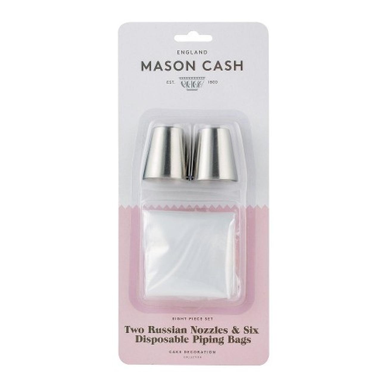 mason-cash-set-of-2-russian-nozzles-and-6-icing-bags - Mason Cash Set of 2 Russian Nozzles & 6 Bags