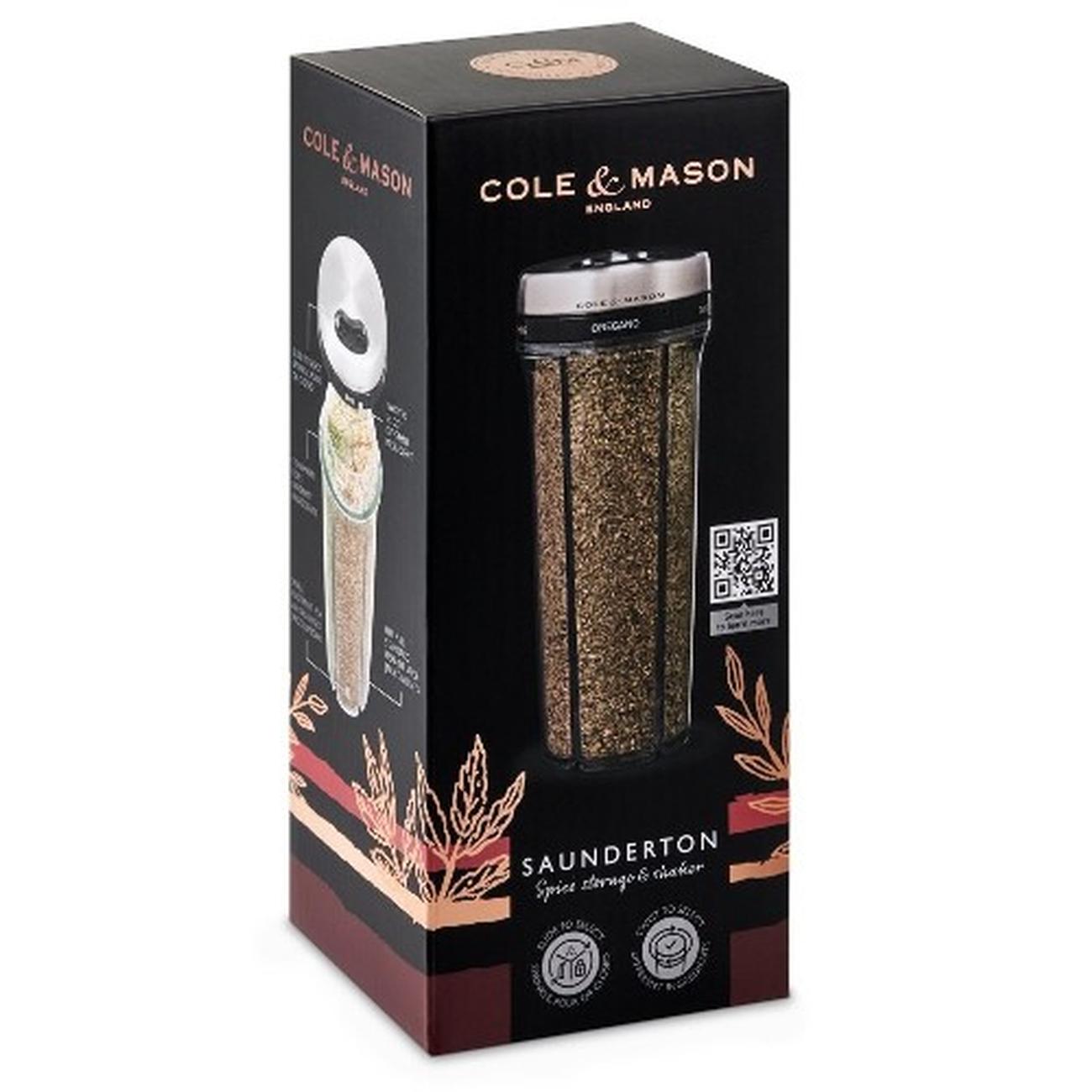 cole-and-mason-saunderton-filled-herbs-dispenser-20cm - Cole & Mason Saunderton Herb Storage Shaker 20cm