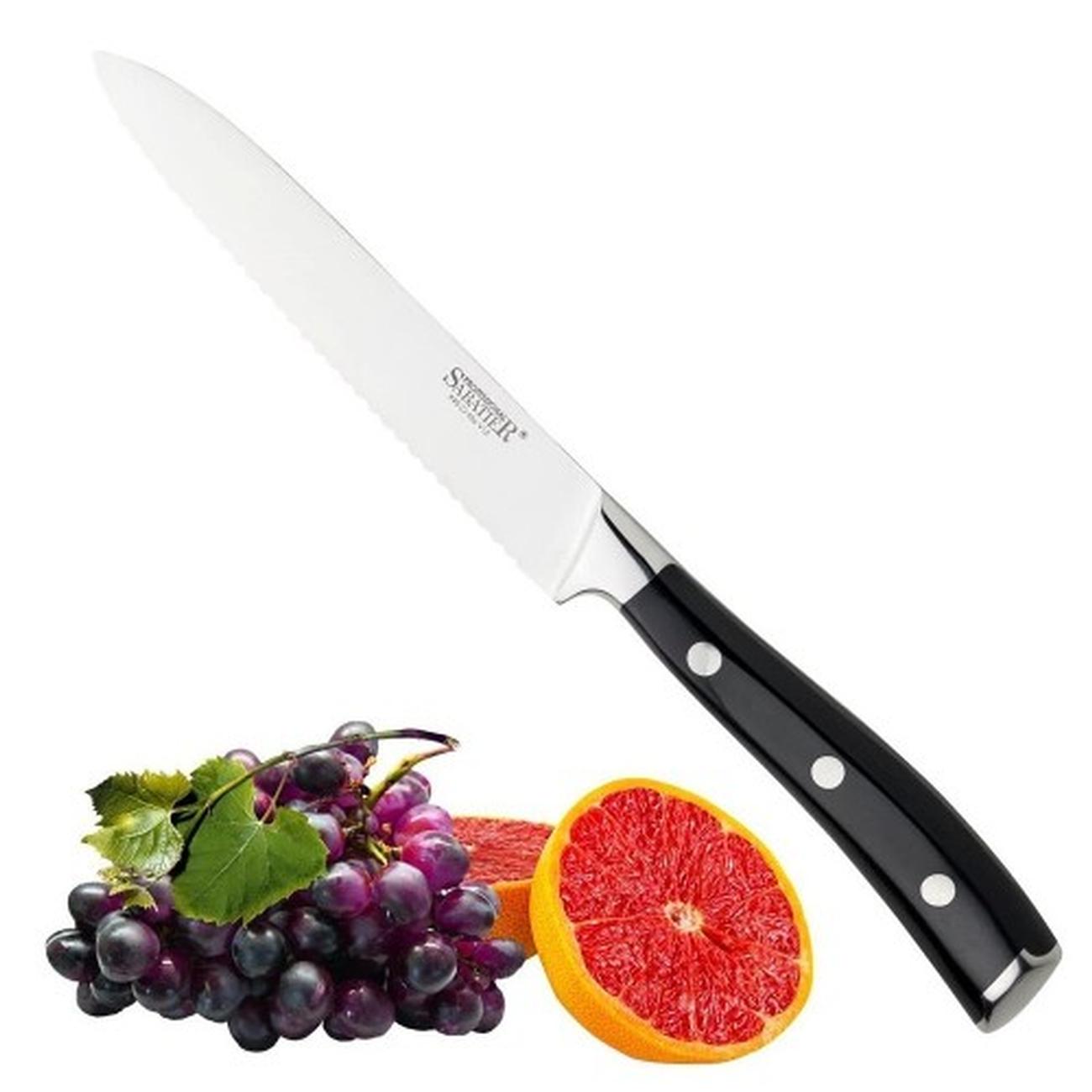 sabatier-professional-serrated-utility-knife-24cm - Sabatier Professional Serrated Utility Knife