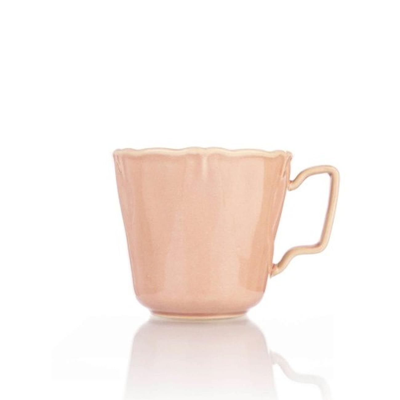 siip-pink-reactive-glaze-scalloped-edge-mug - Siip Reactive Glaze Scalloped Edge Mug Pink
