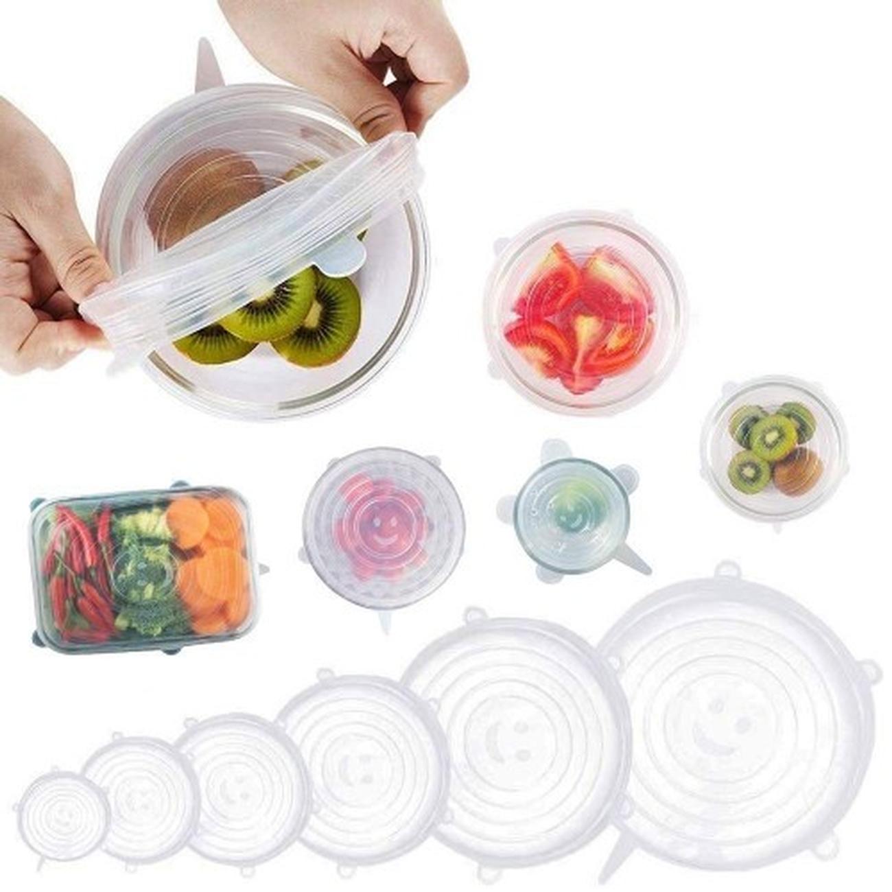 Silicone Lids Assorted Set of 6