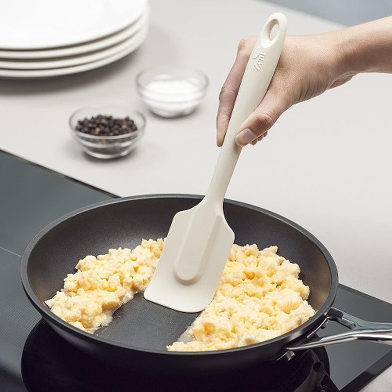 zeal-silicone-non-stick-spatula-large-cream - Zeal Silicone Spatula Large Cream