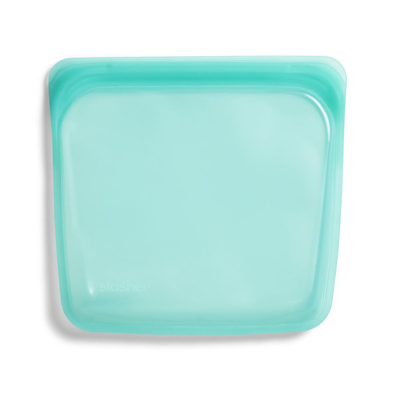 Stasher Reusable Silicone Sandwich Bag Aqua