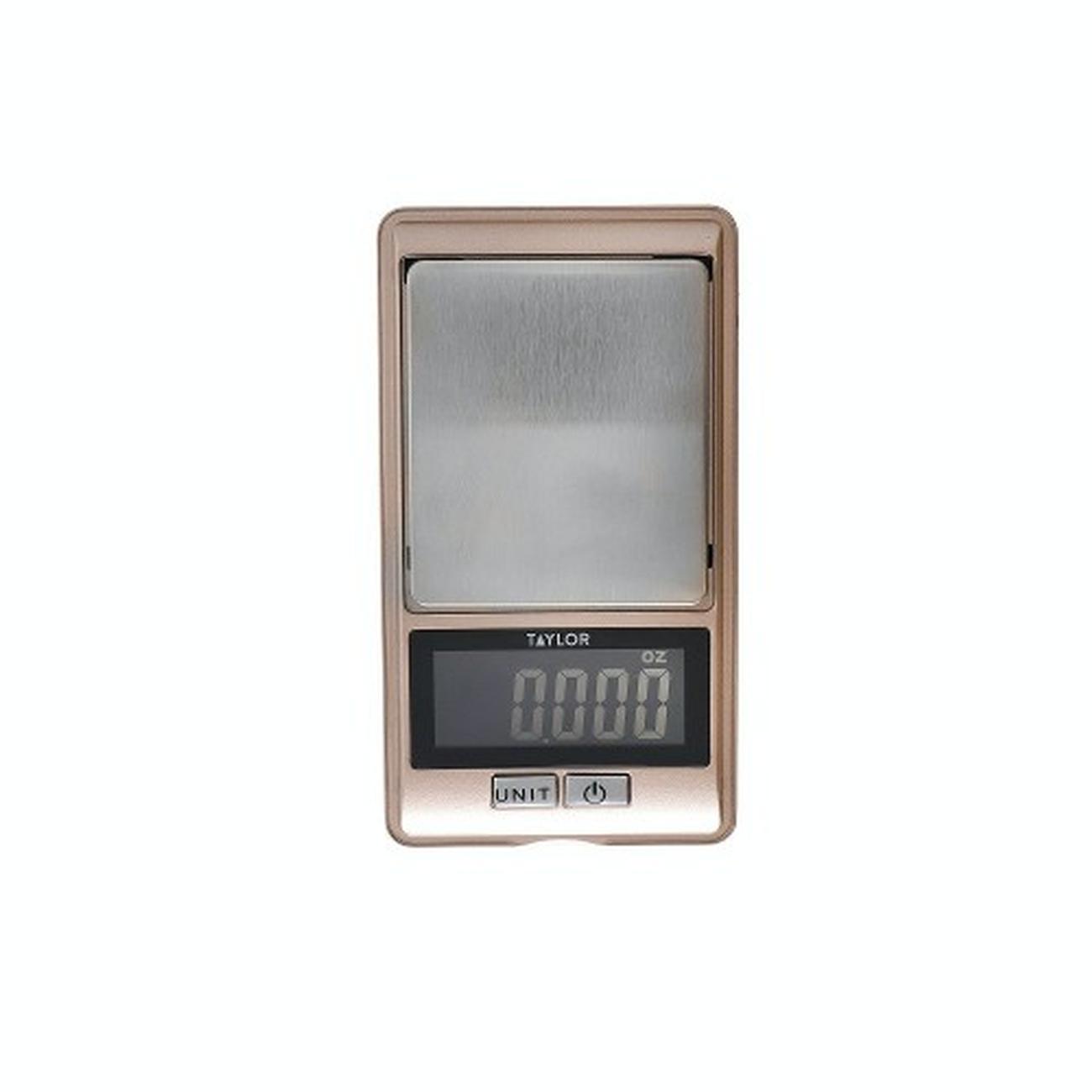 Taylor Glass Digital Kitchen Scale, Compact Food Scale, Highly Accurate  Digital Food Scale, Weights 5kg, Copper and Glass, Gift Boxed