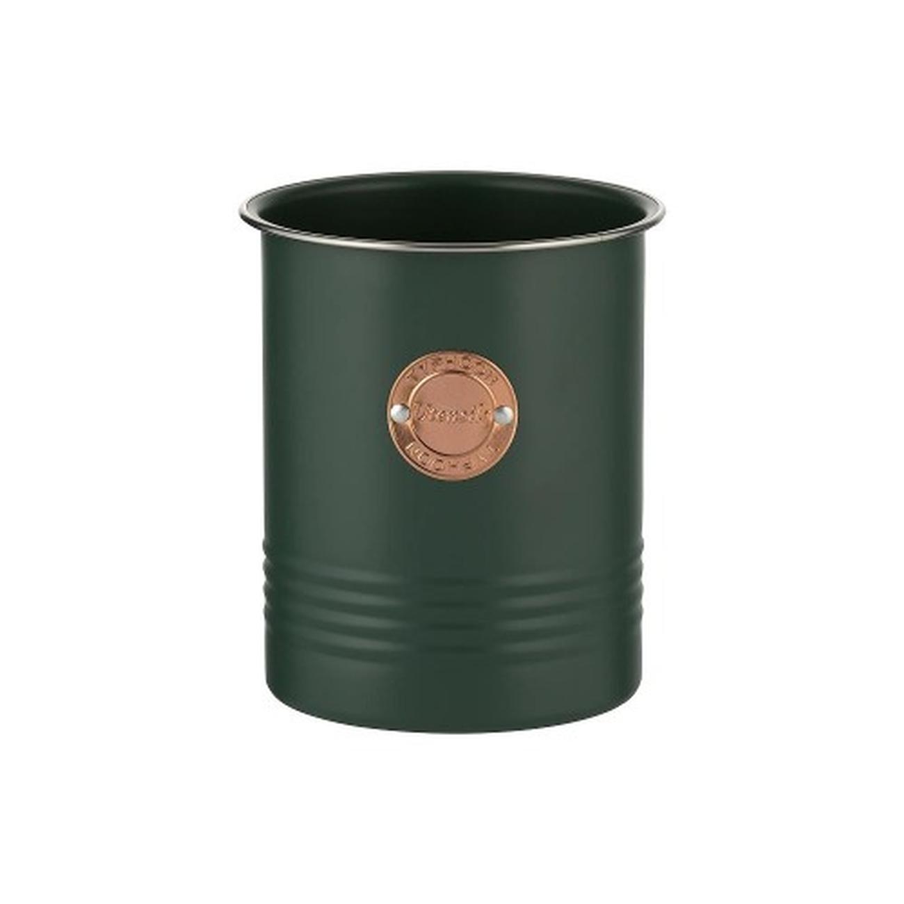 typhoon-living-green-utensil-storage-tin - Typhoon Living Green Utensil Pot