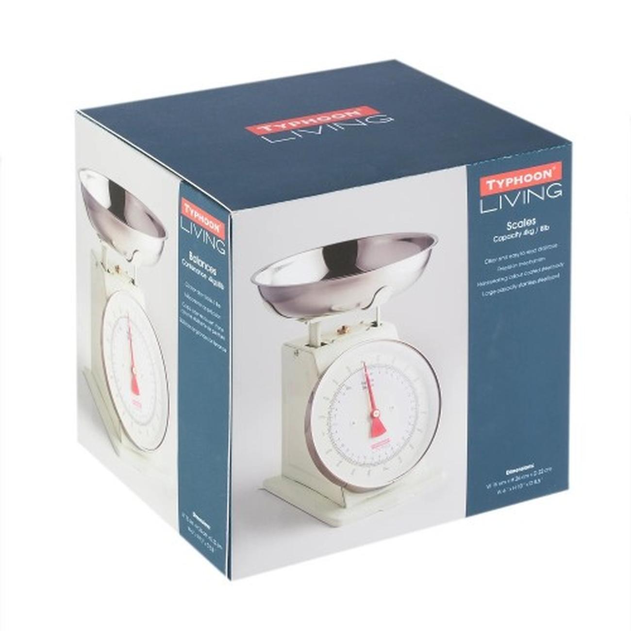 typhoon-living-mechanical-weighing-scales-cream - Typhoon Living Kitchen Scales Cream