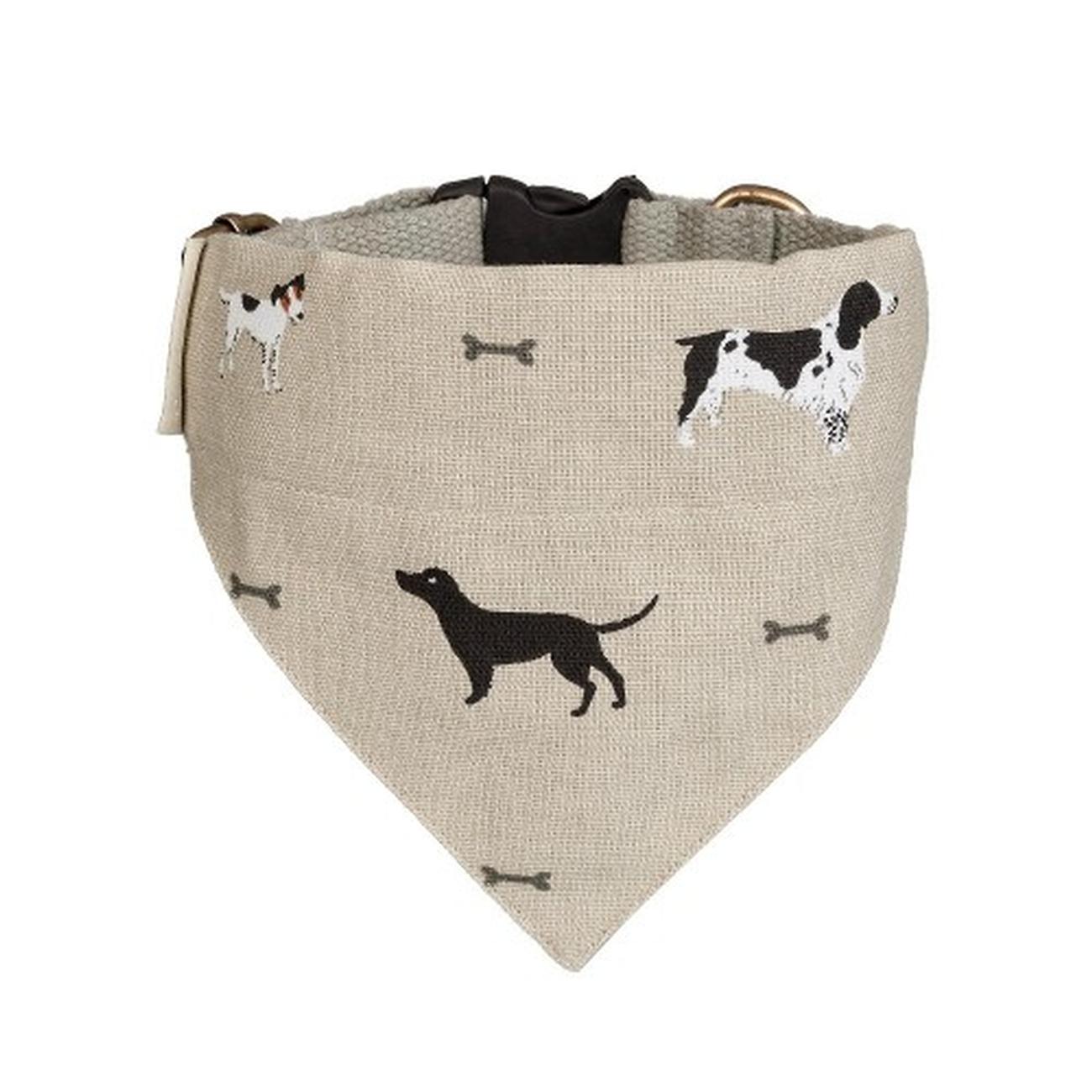 Woof Neckerchief Dog Collar Small by Sophie Allport