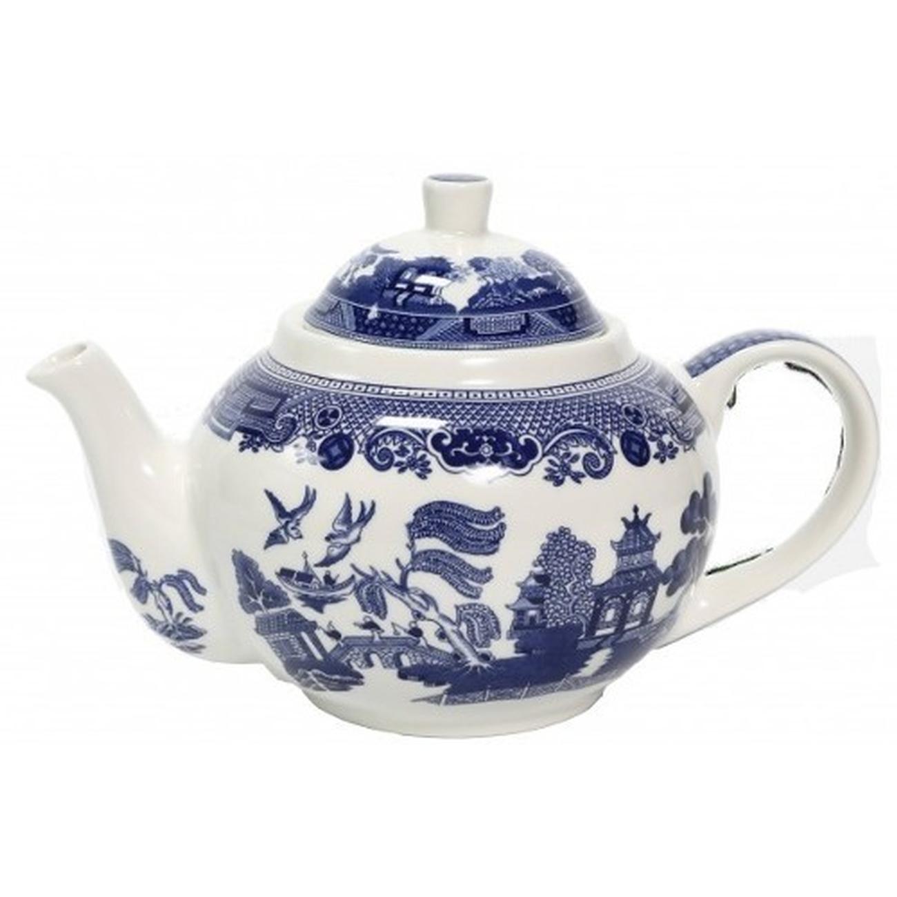 blue-willow-teapot-1l - Blue Willow Teapot 1L