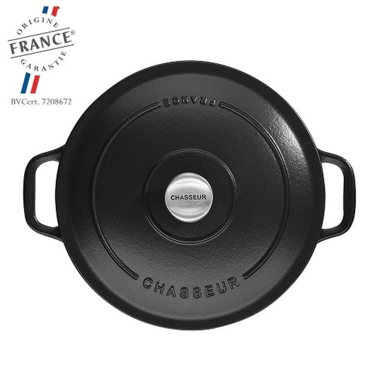 chasseur-round-casserole-26cm-Matte black - Chasseur Round Casserole 26cm-Matte Black