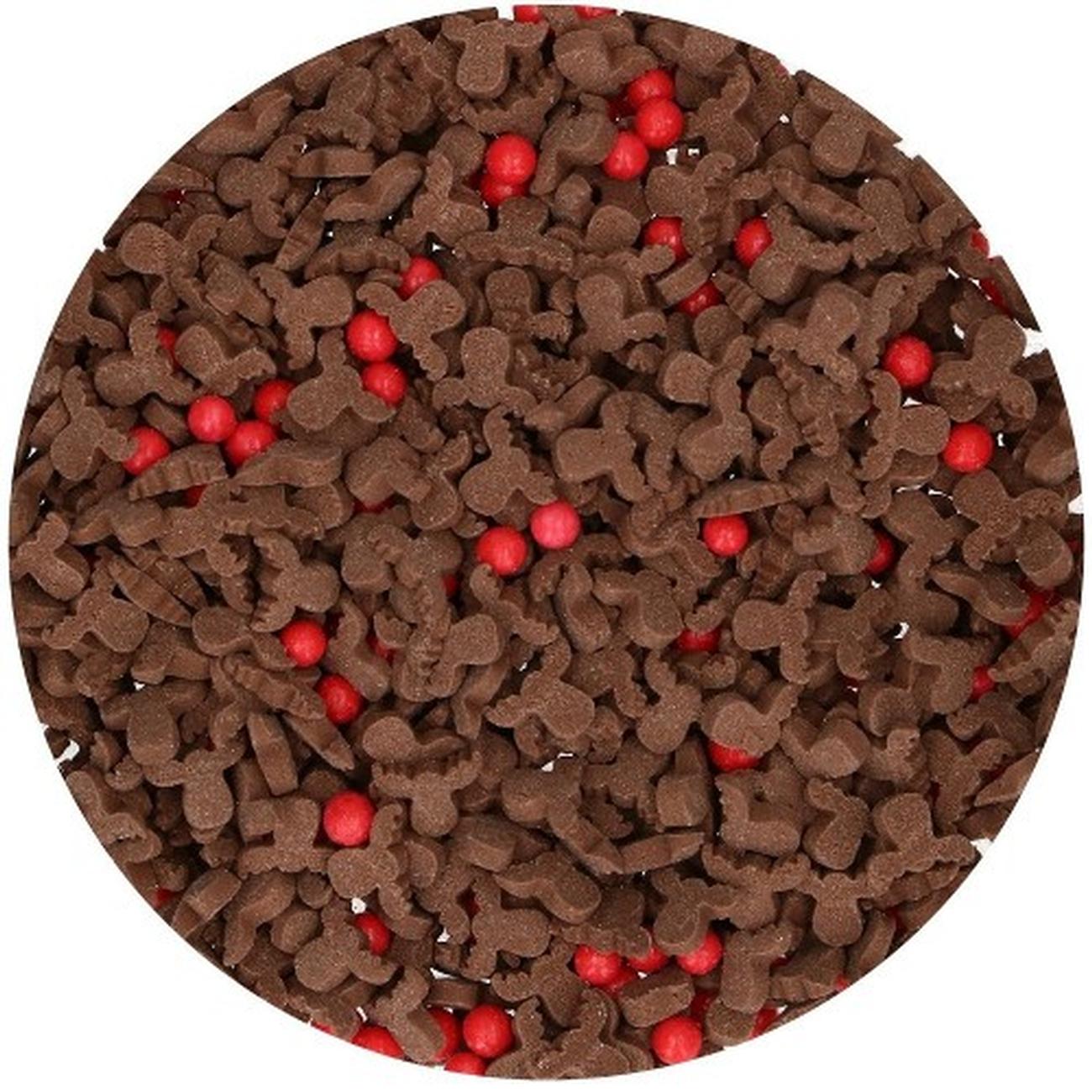 funcakes-edible-reindeer-mix-sprinkles - FunCakes Edible Reindeer Mix Sprinkles 55g