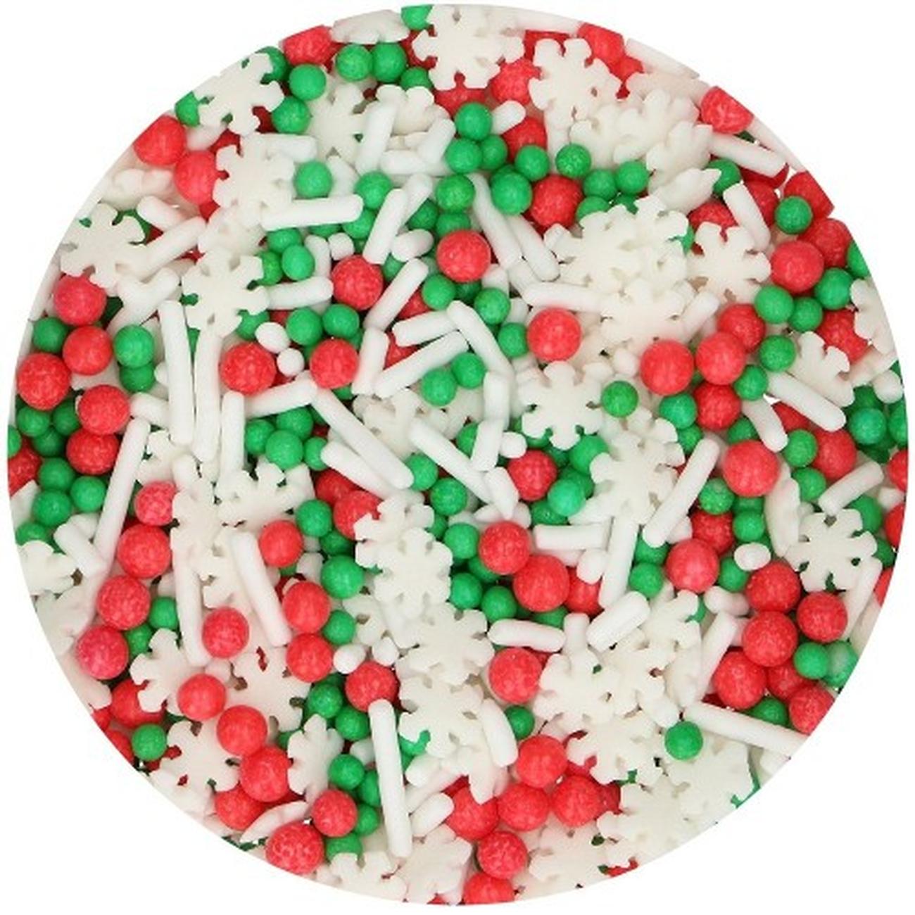 funcakes-edible-sprinkle-medley-christmas-60g - FunCakes Edible Sprinkle Medley Christmas 60 g