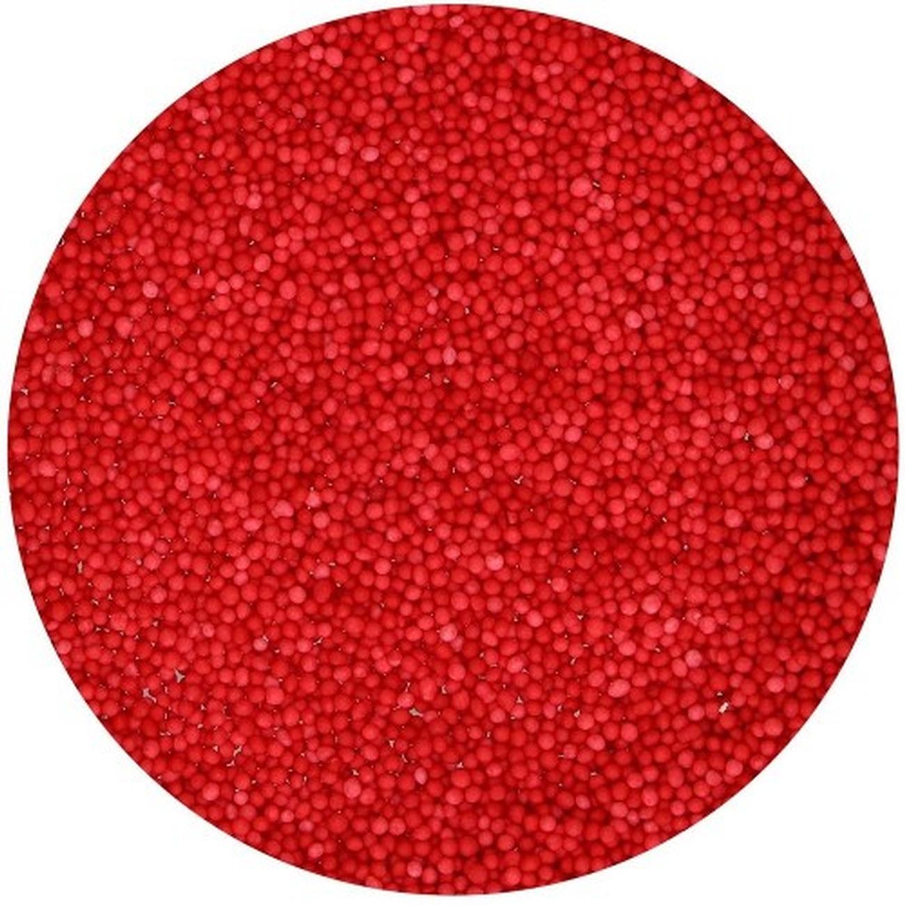 funcakes-nonpareils-sprinkles-red-80g - FunCakes Nonpareils Edible Sprinkles Red 80 g