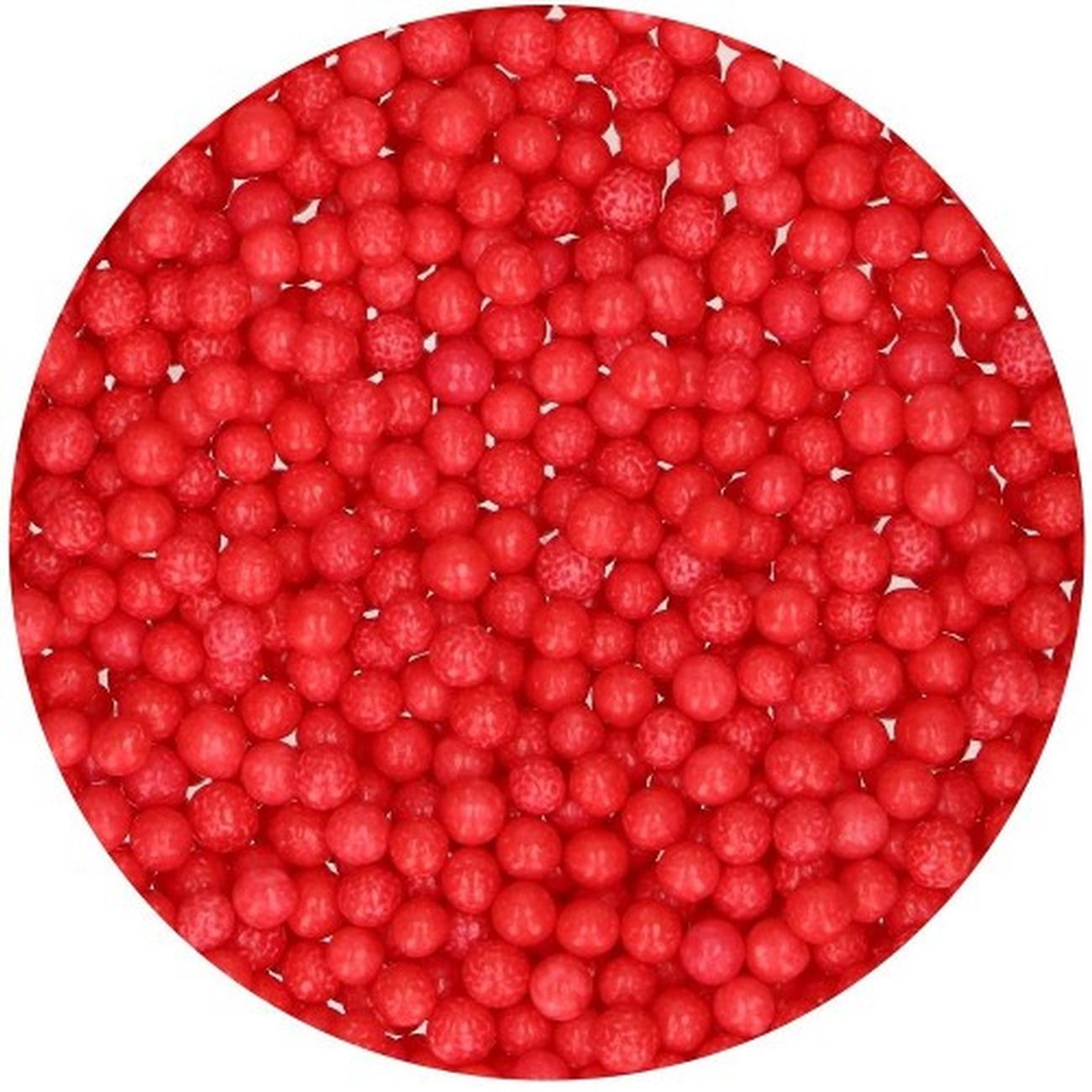 funcakes-soft-pearls-medium-red-60g - FunCakes Soft Medium Pearls Red 60g