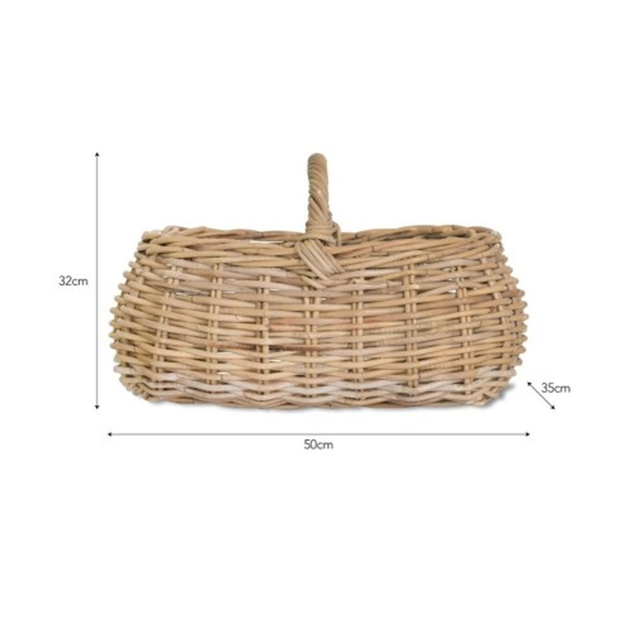 garden-trading-bembridge-forage-basket-rattan - Garden Trading Bembridge Forage Basket Rattan