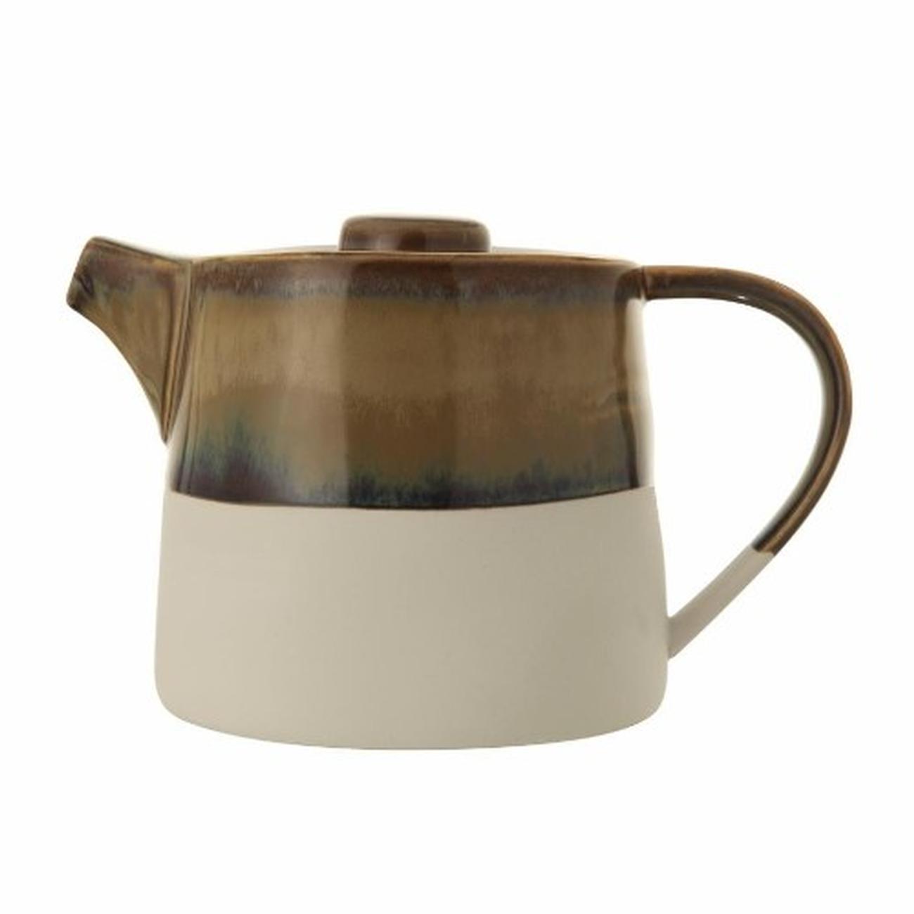 heather-teapot-green-stoneware - Heather Teapot Green Stoneware 