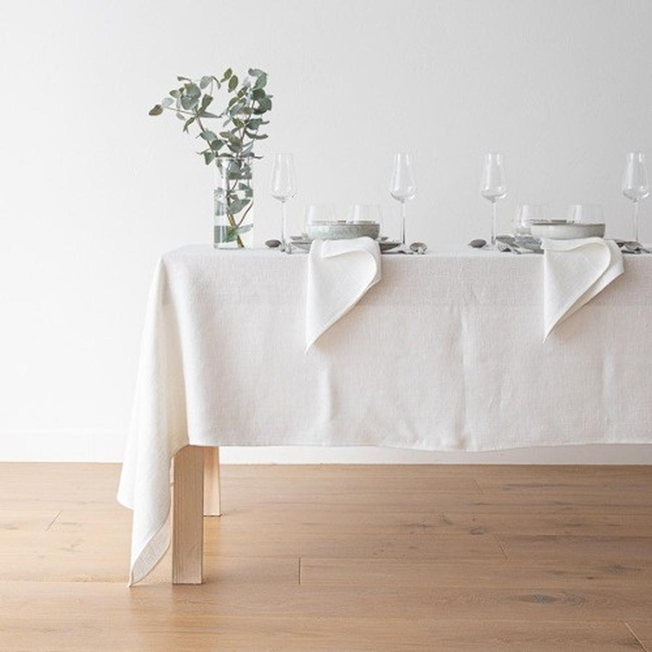 linen-lara-off-white-tablecloth-135x250cm - Linen Lara Off White Table Cloth 135x250CM