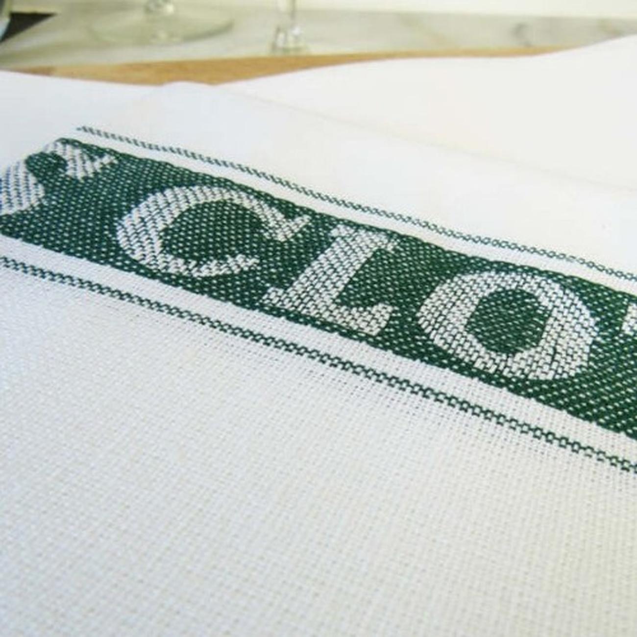 linen-union-glass-cloth-bottle-green - Linen Union Glass Cloth Green
