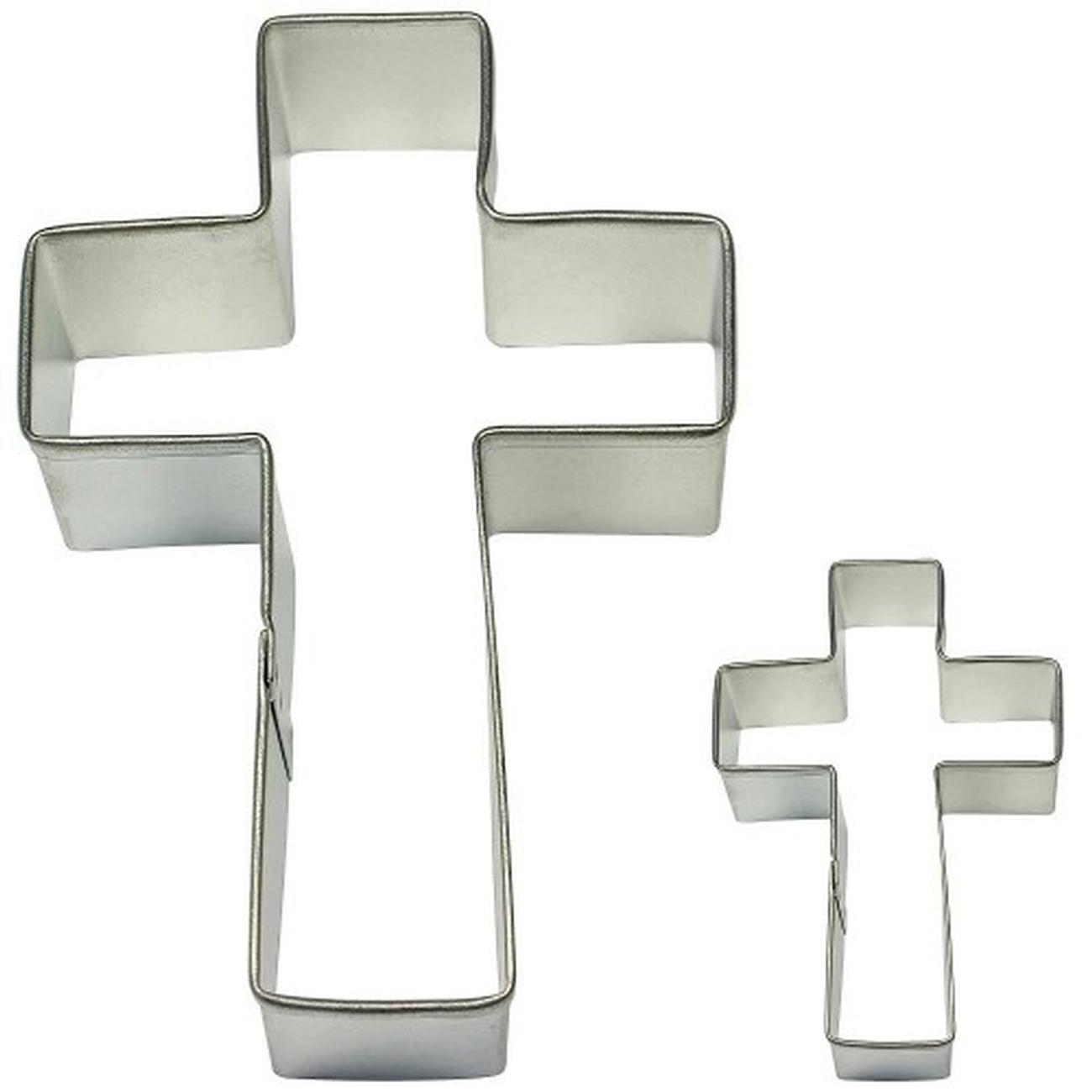 PME Cross Shaped Cookie Cutters Set of 2