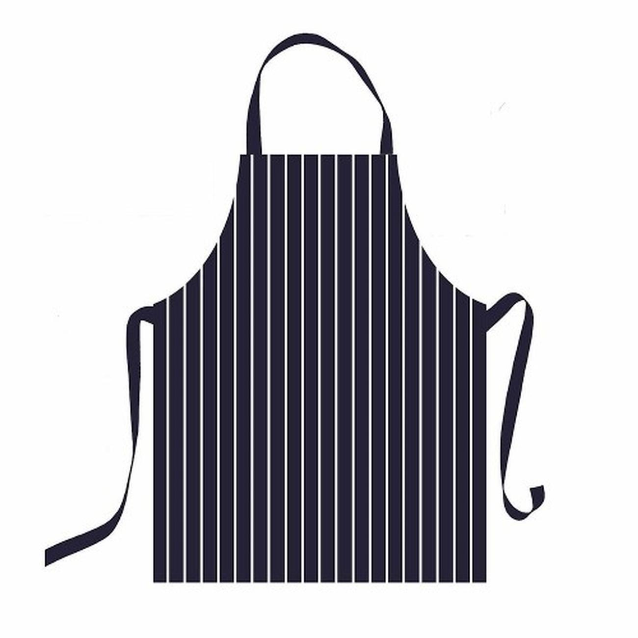 Samuel Lamont Butchers Stripe Navy Apron PVC