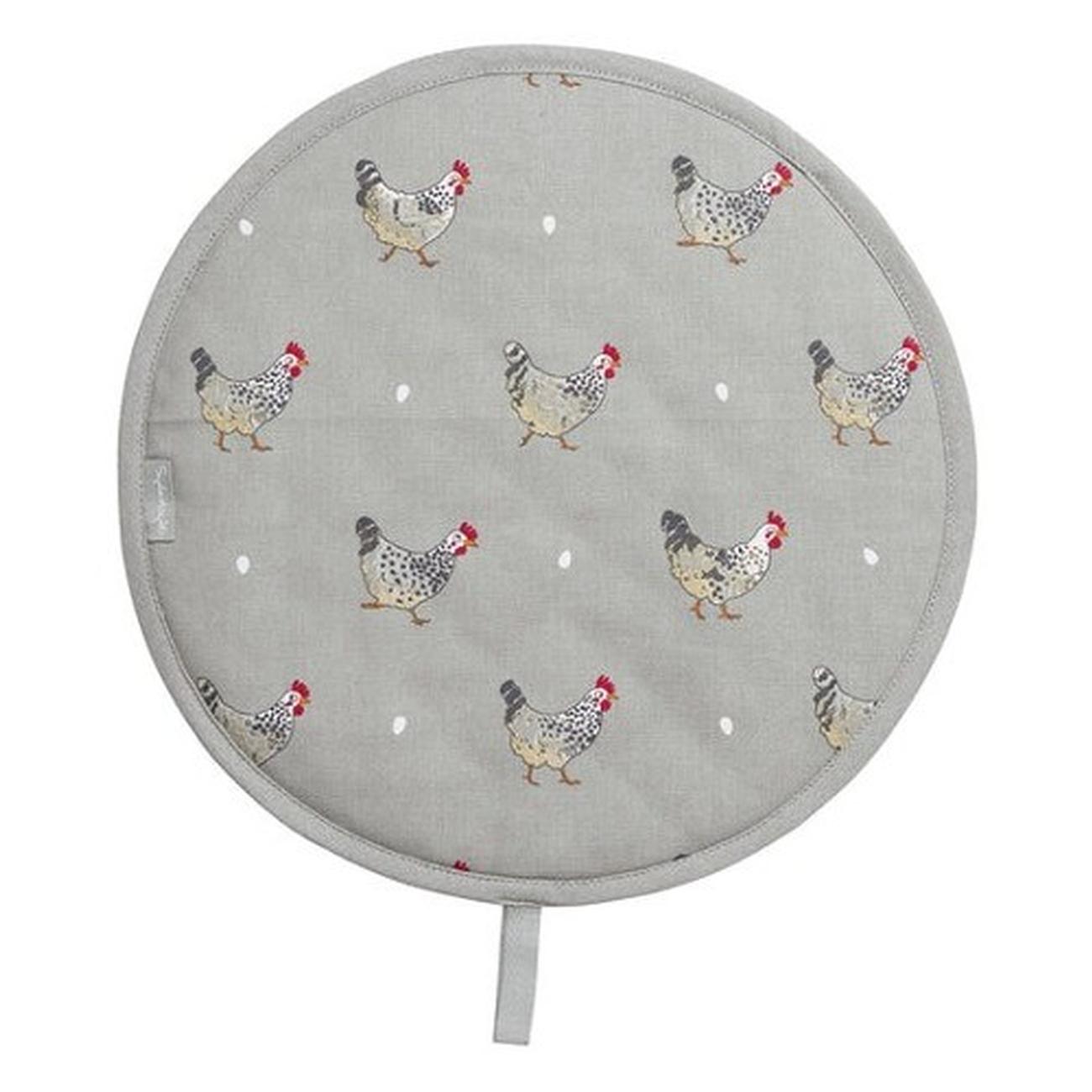 sap-chicken-circular-hob-cover - Sophie Allport Chicken Circular Hob Cover