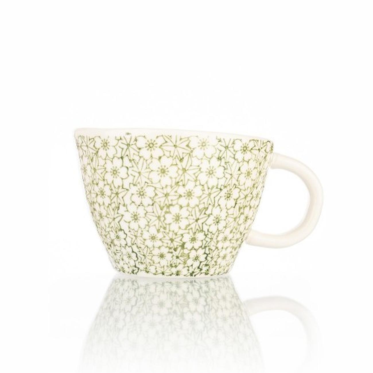 siip-floral-mug-4-green - Siip Green Floral Mug 4