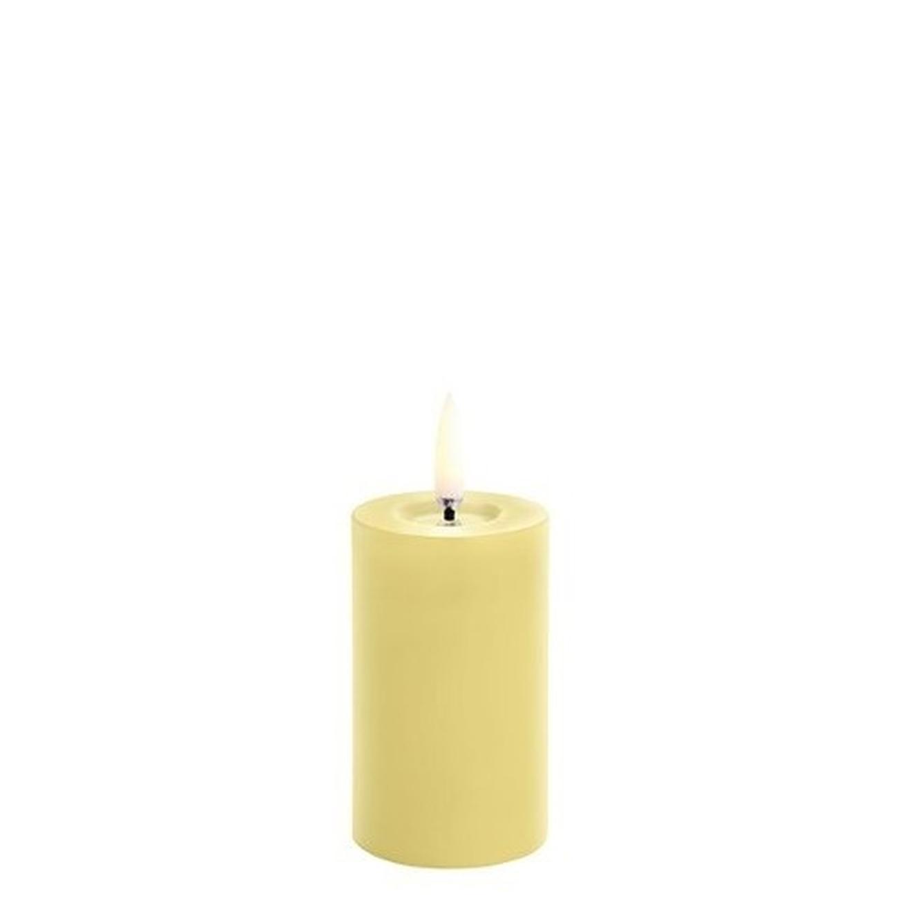 uyuni-led-melted-candle-5x7-5cm-wheat-yellow-smooth - Uyuni Lighting Led Melted Pillar Candle Wheat Yellow Smooth 5x7.5cm
