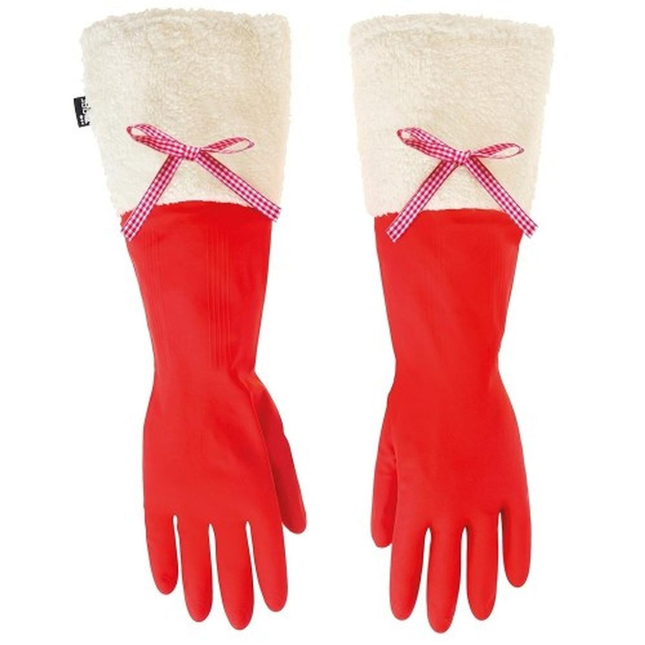 vigar-cuffed-christmas-gloves - Vigar Cuffed Christmas Washing Up Gloves.