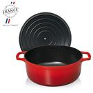 chasseur-round-casserole-24cm-ruby-red-black - Chasseur Round Casserole-Ruby & Black