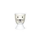 kitchencraft-porcelain-catface-egg-cup - KitchenCraft Porcelain Cat Face Egg Cup