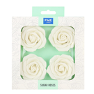 pme-white-sugar-roses-set4-62mm - PME White Sugar Roses Set of 4 