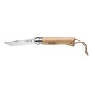 opinel-8-trekking-pocket-knife-leather-lanyard - Opinel N08 Trekking Pocket Knife With Leather Lanyard