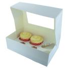 6-12-hole-white-cupcake-box  - 6 or 12 Hole White Cupcake Box 