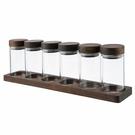 artisan-street-set-of-6-spice-jars-with-board - Artisan Street 6 Spice Jars & Board