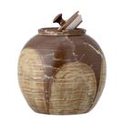 bloomingville-nasib-jar-with-lid-brown - Nasib Jar with Lid Brown