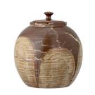 bloomingville-nasib-jar-with-lid-brown - Nasib Jar with Lid Brown