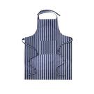 apollo-cotton-apron-navy-butchers-stripe - Butcher's Stripe Cotton Apron Navy