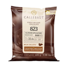 callebaut-no-823-belgian-milk-chocolate-400g-bag - Callebaut No 823 Belgian Milk Chocolate 33.6% 400g 