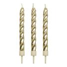 pme-gold-twist-candles-and-holders-10-pk - PME Gold Twist Candles 10pc