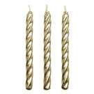 pme-gold-twist-candles-and-holders-10-pk - PME Gold Twist Candles 10pc