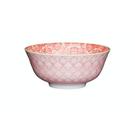 kitchencraft-red-and-pink-print-ceramic-bowl - KitchenCraft Red & Pink Print Ceramic Bowl