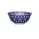 kitchencraft-blue-floral-geometric-ceramic-bowl - KitchenCraft Blue Floral Geometric Ceramic Bowl