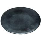costa-nova-oval-platter-45cm-livia-matte-black - Livia Oval Platter Matte Black 45cm 