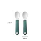 mepal-mio-trainer-spoons-set-of-2-deep-turquoise - Mepal Mio Practice Spoons 2pc Set Deep Turquoise