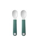 mepal-mio-trainer-spoons-set-of-2-deep-turquoise - Mepal Mio Practice Spoons 2pc Set Deep Turquoise