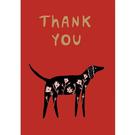 thank-you-card-cinnamon-ginger-black-dog - Thank You Card - Cinnamon & Ginger Petit Card