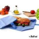 roll-eat-reusable-sandwich-bag-bocnroll-eco-blue - Roll'eat Boc'n'Roll Reusable Sandwich Wrap Eco Blue
